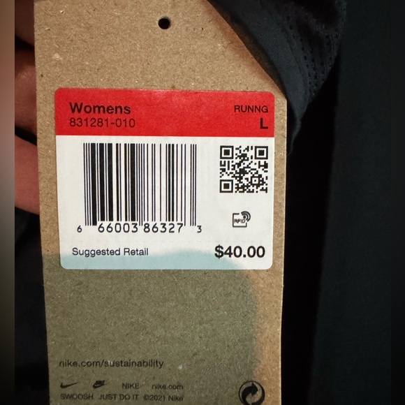 Nike Women’s Black Running Shorts Size L NWT - Picture 3 of 5